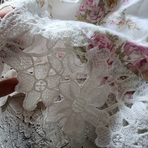 Victorian Shabby Bloomers Ruffle Pants Rose Print Like Boho Print Rose - Picture 11 of 17